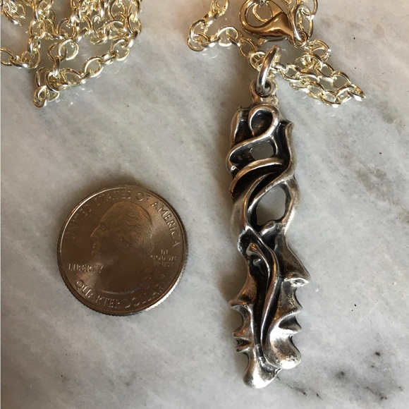 COPY - Janus Roman God Pendant Black Leather Necklace, God of Past and Present - Picture 7 of 7